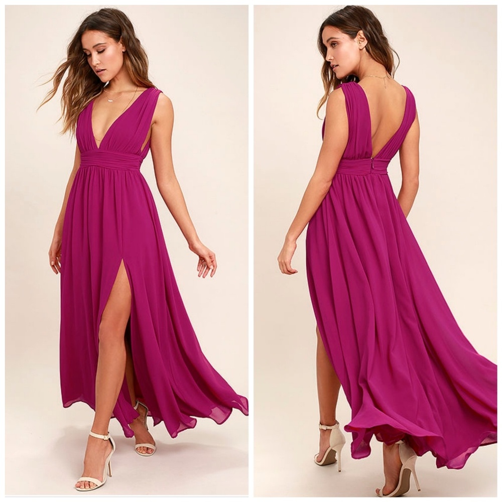 LULUS HEAVENLY HUES PROM WEDDING MAXI DRESS - Picture 3 of 8